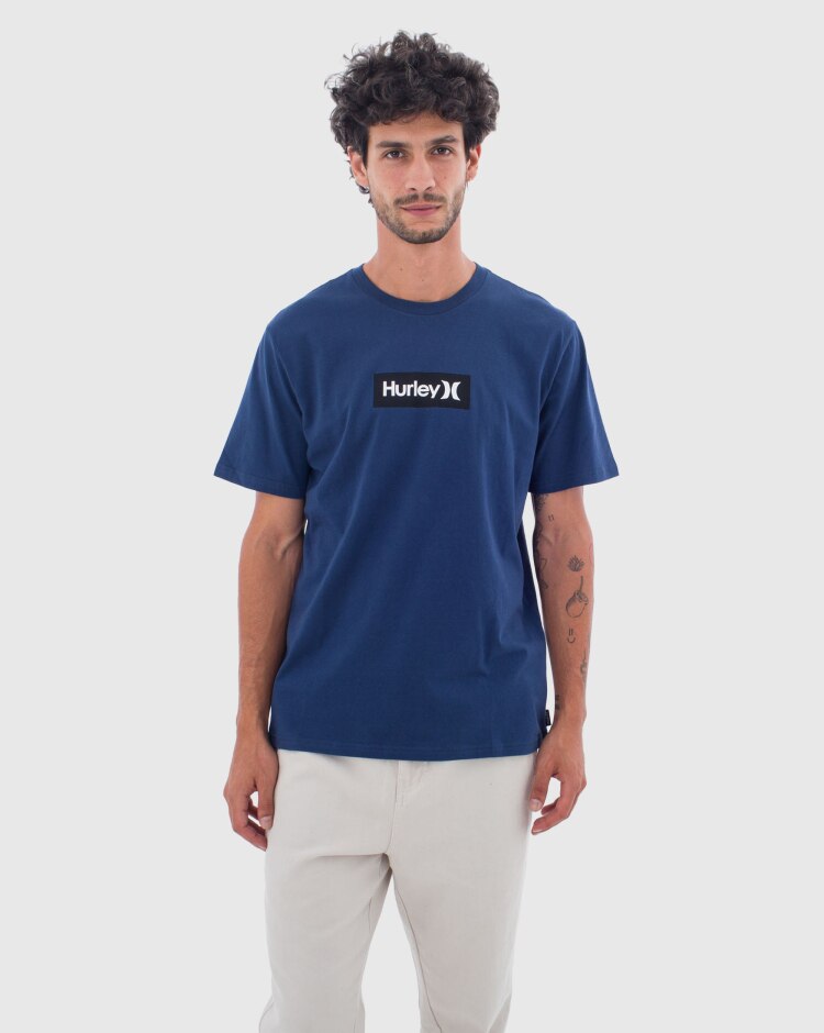 Hurley T-Shirt Box Only Blu Uomo