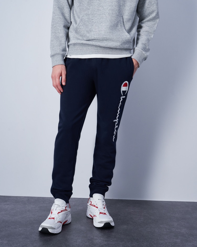 Champion Pantaloni Da Tuta Con Dettaglio Ricamato Blu Uomo