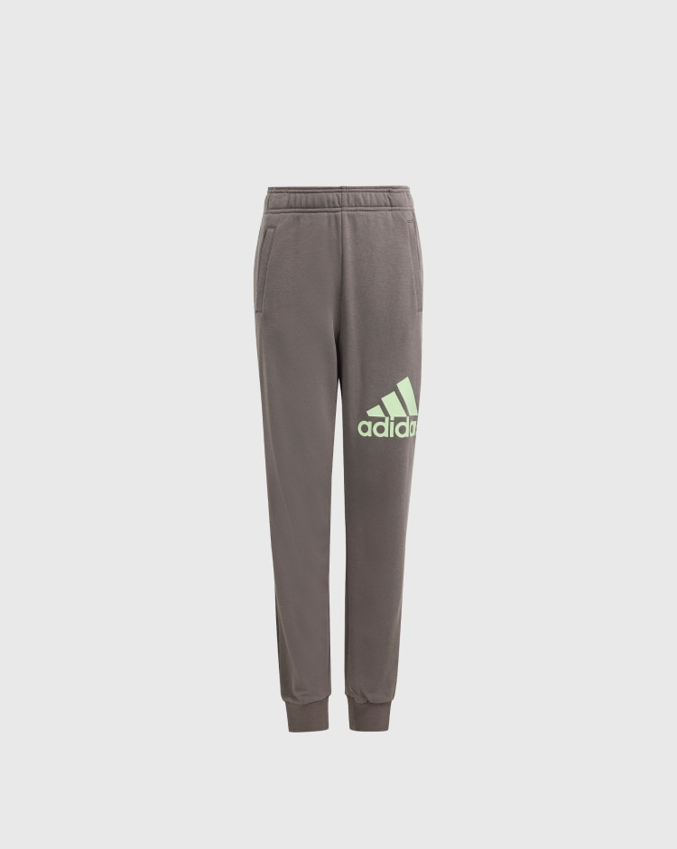 Adidas Pantaloni Essentials Regular Fit Big Logo Cotton Marrone Bambino