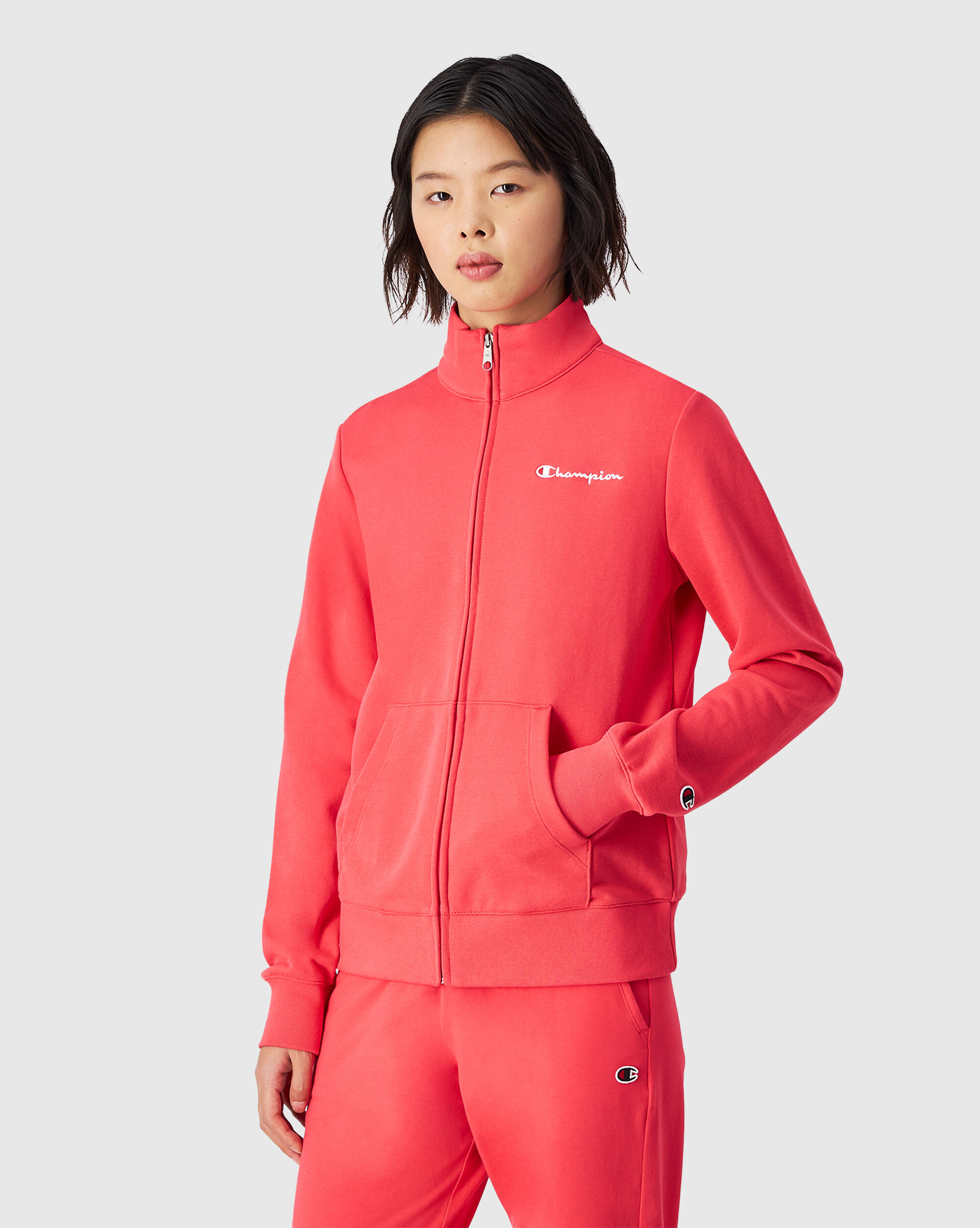 Felpa Full-Zip Icons Rosa Donna