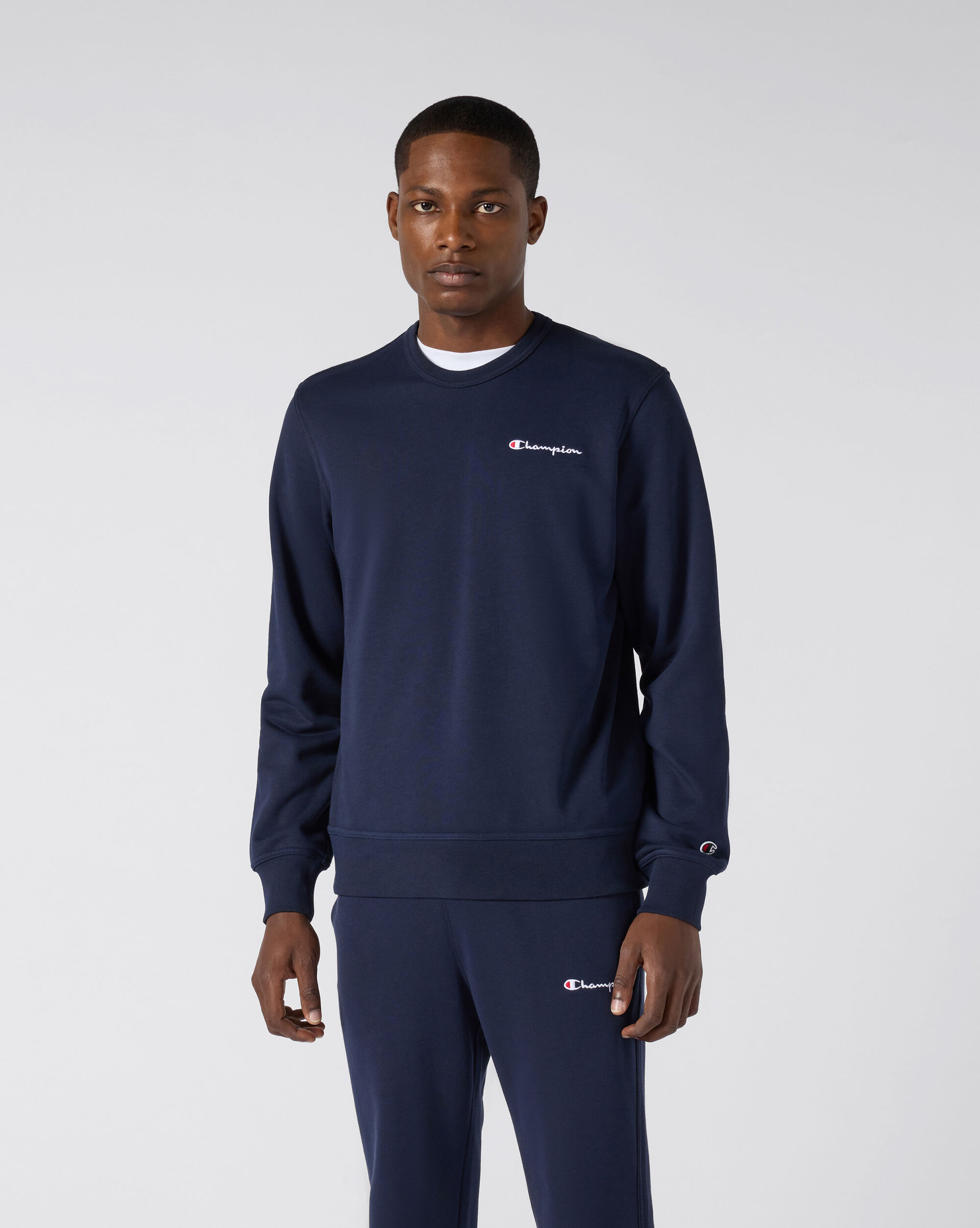 Felpa Girocollo Icons Blu Uomo