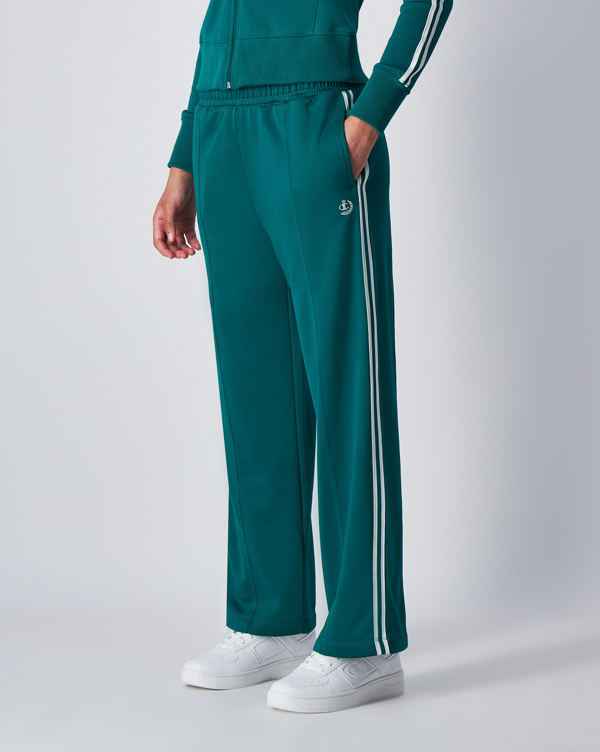 Pantaloni a Gamba Dritta Wild Things Verde Donna