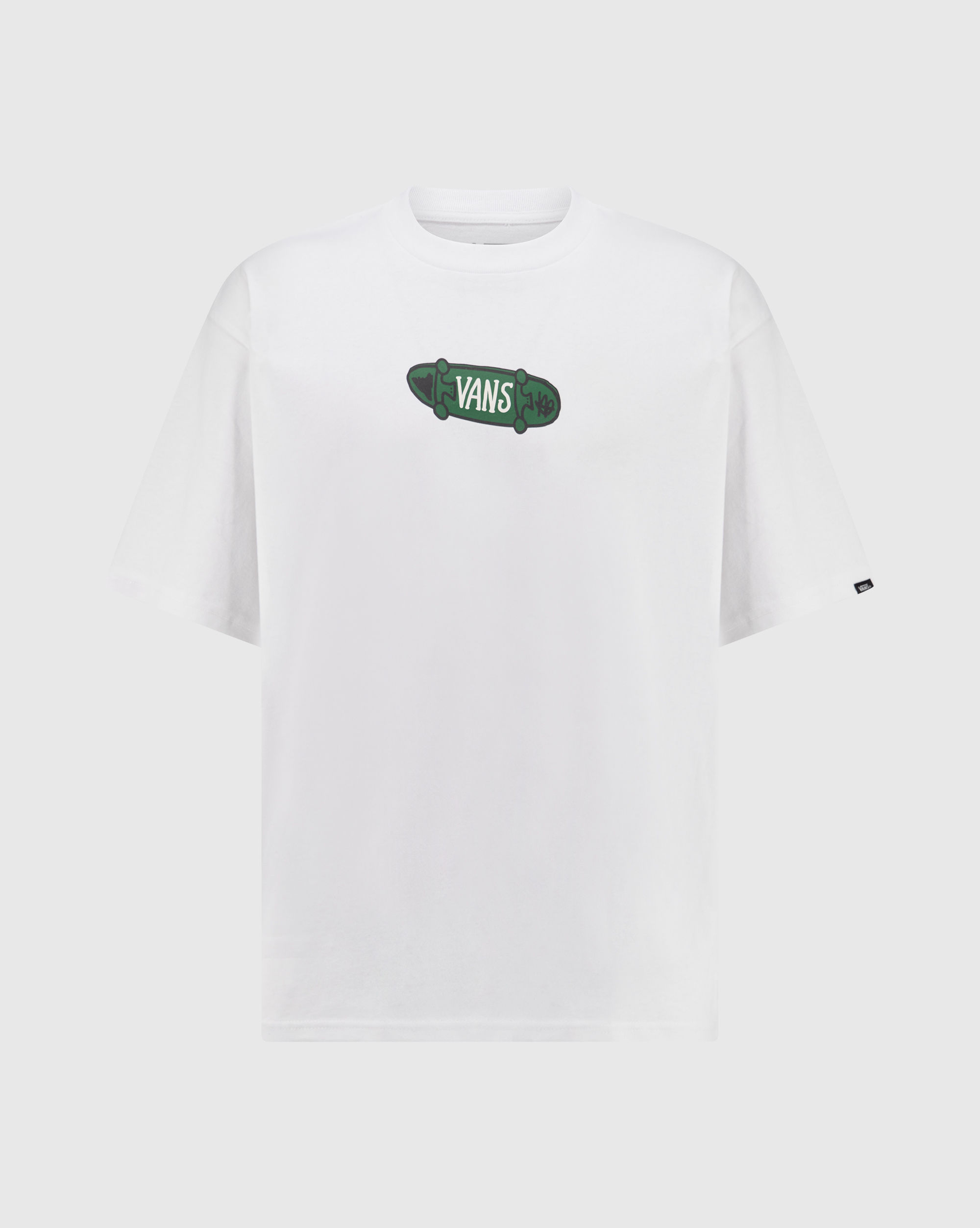 T-Shirt Skater Loose Bianco Uomo