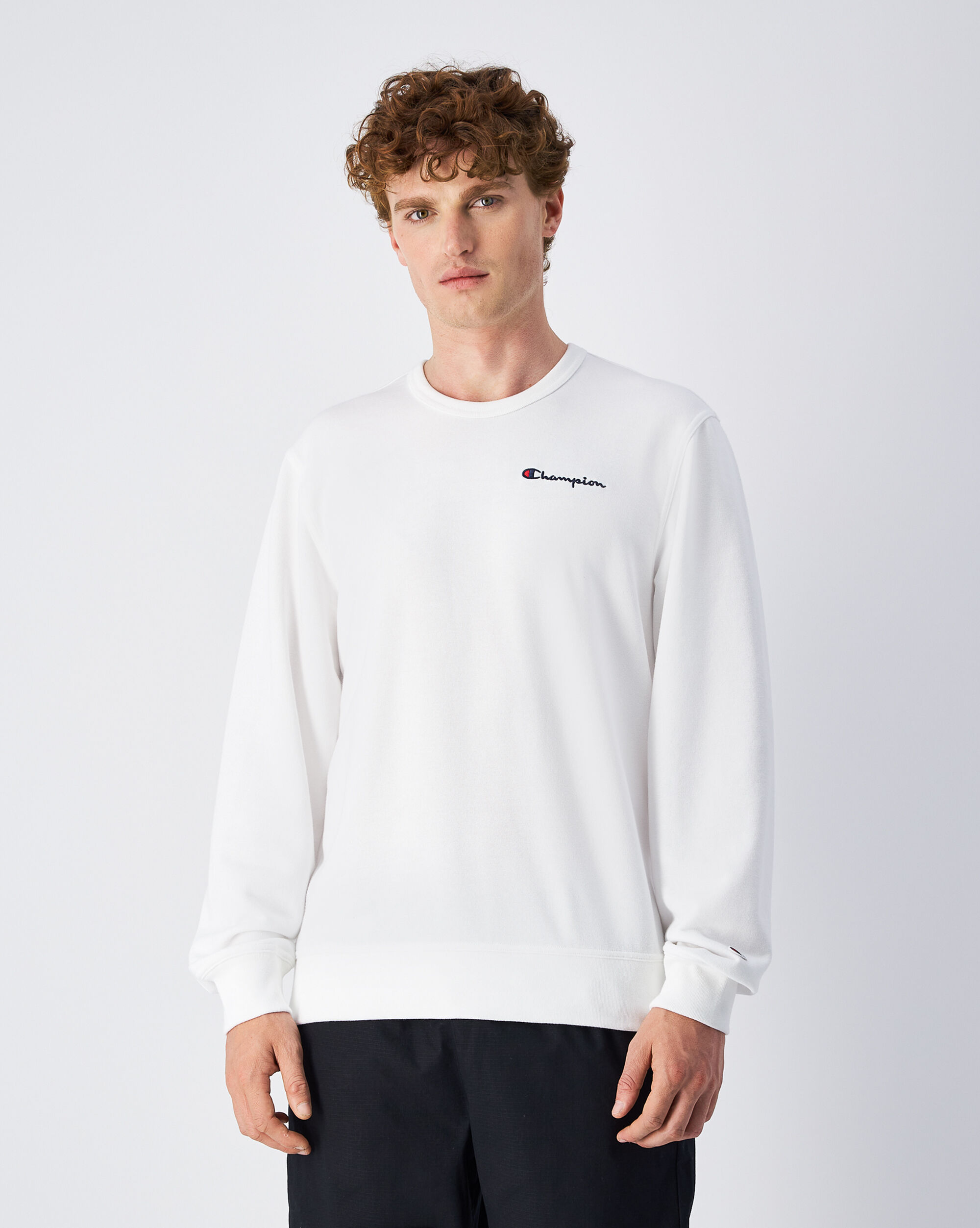 Felpa Girocollo Icons Bianco Uomo