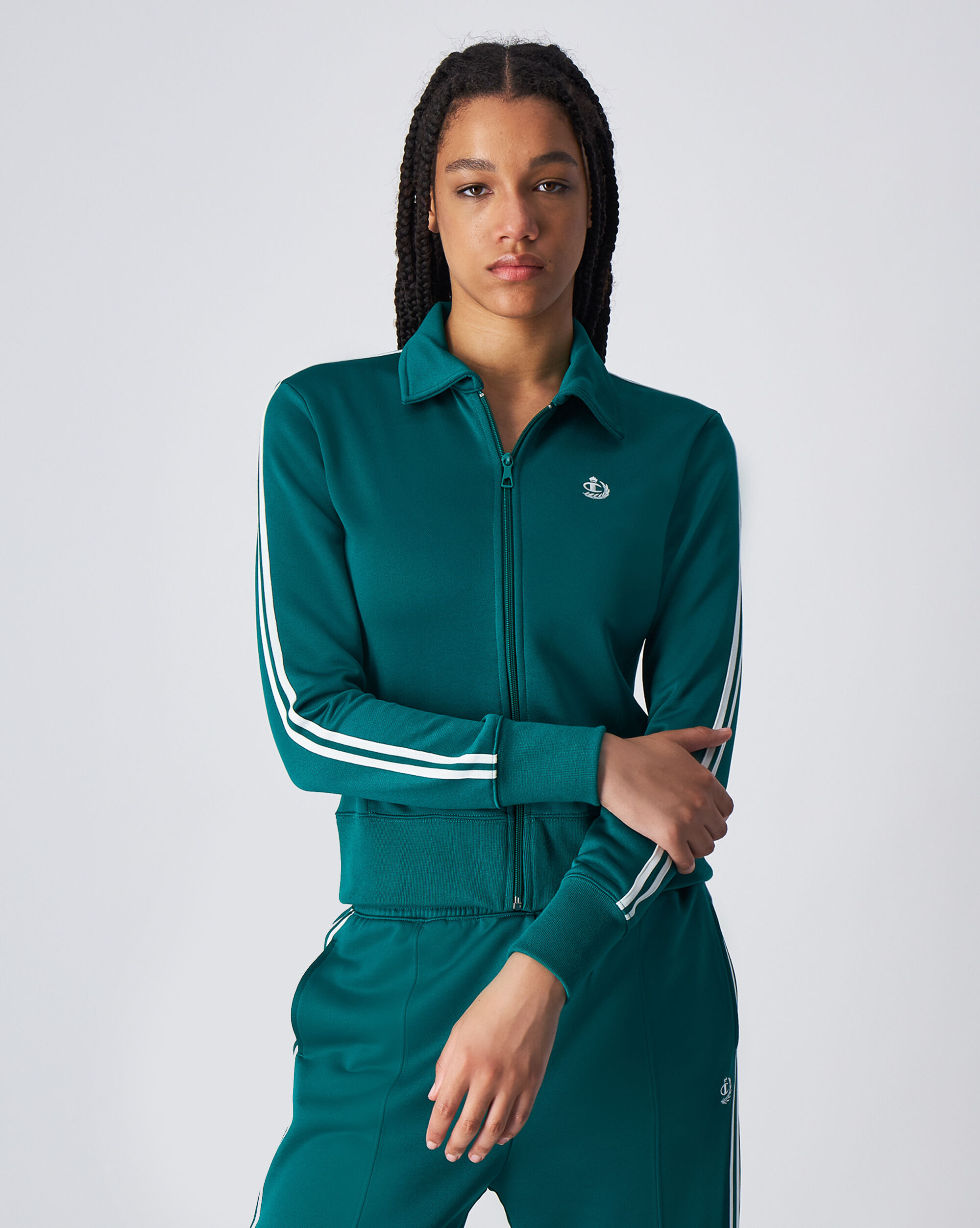 Felpa Full Zip Wild Things Verde Donna