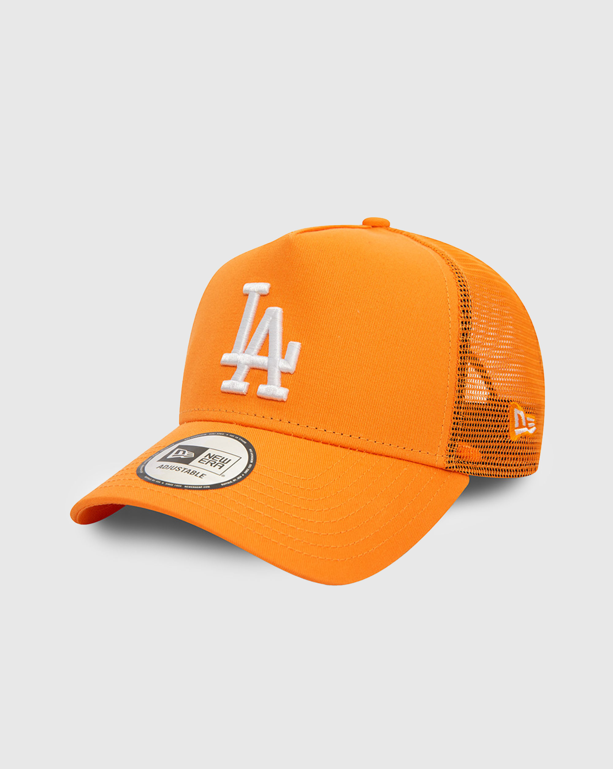 LA Dodgers 9FORTY E-Frame Cappellino Trucker Regolabile Arancio Unisex Adulto