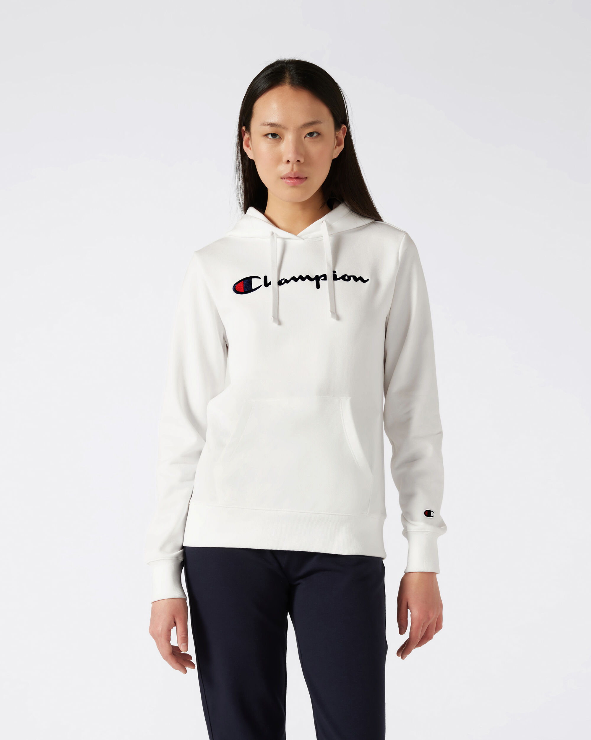 Felpa Con Cappuccio Icons Bianco Donna