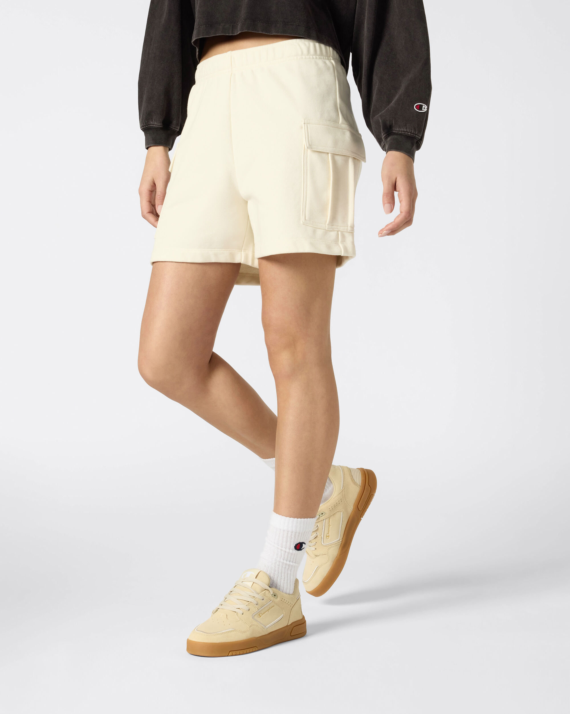 Shorts Cargo Authentic Pants Bianco Donna