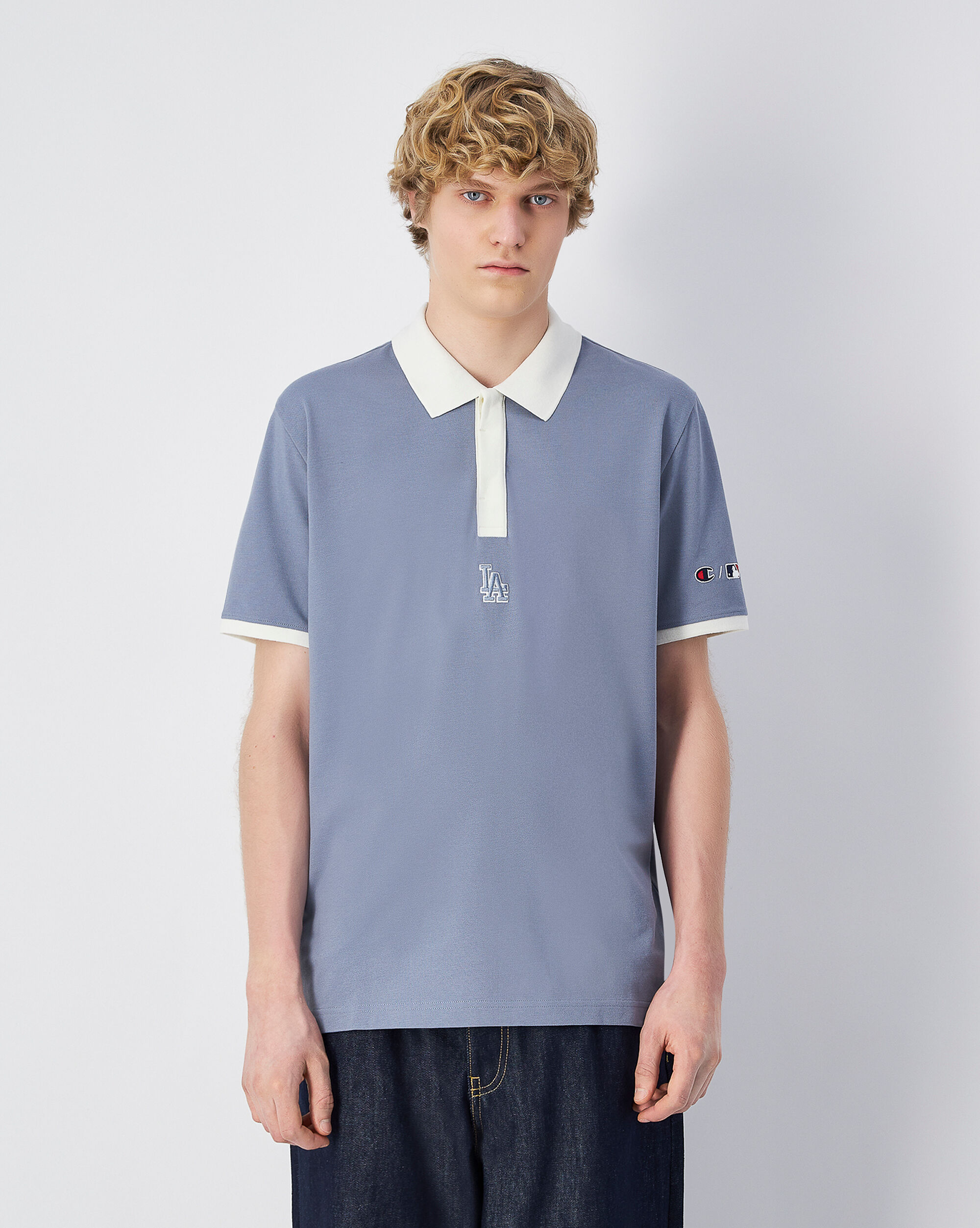 Polo MLB Blu Uomo