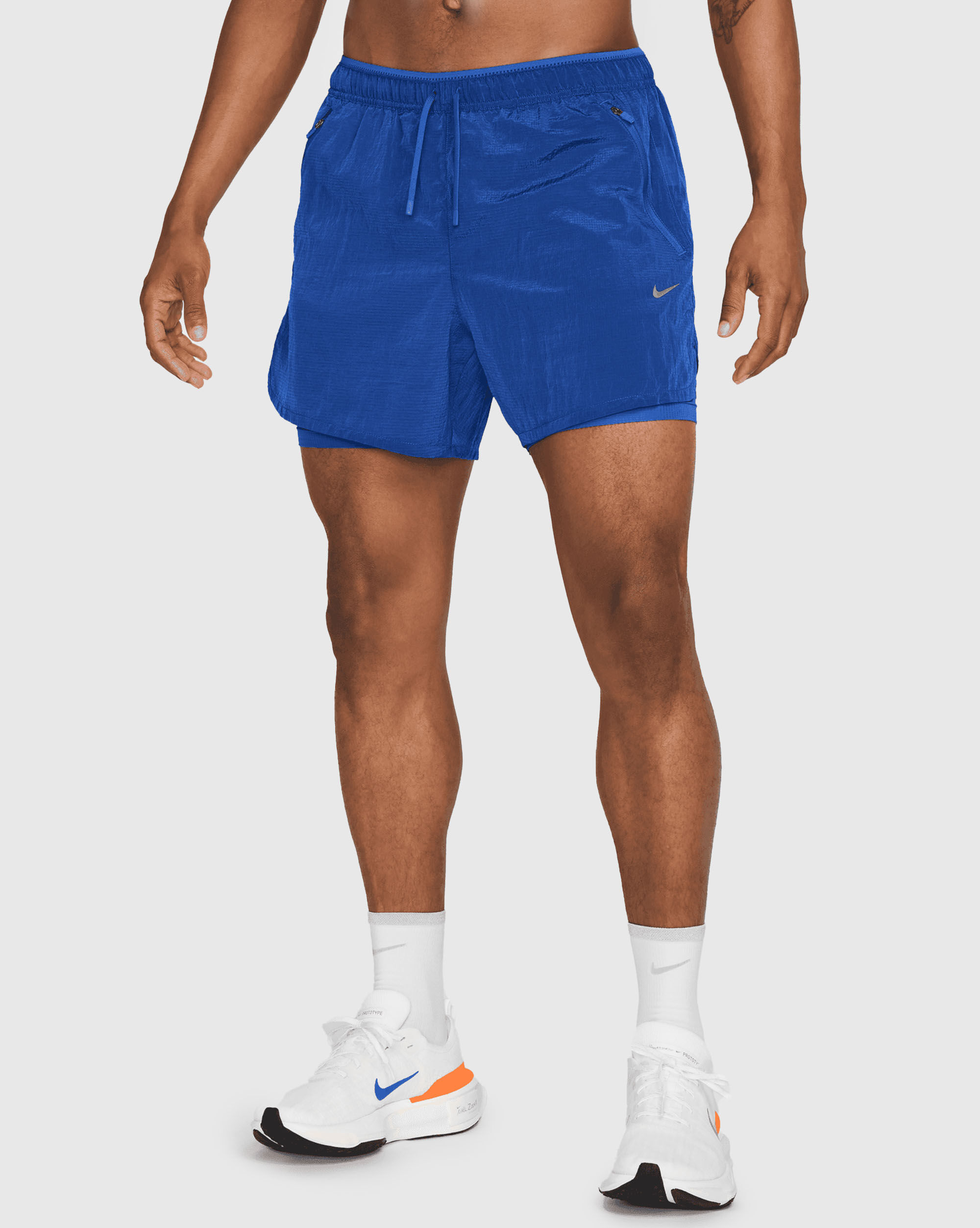 Short 2 in 1 Dri-FIT Blu Uomo